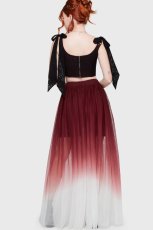 画像10: Shade Empress / RedxWhite / 闇の女王 / マキシスカート【KILL STAR】 (10)