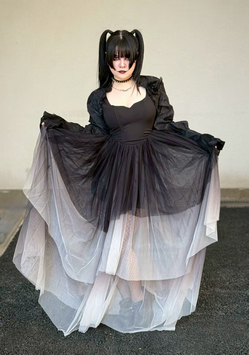 画像5: Pattern puff sleeve shrug / ボレロ【DARK IN LOVE】 (5)