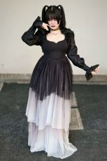 画像2: Under The Candle Light / Black/White / 蝋燭の灯の下で / ワンピース【KILL STAR】 (2)