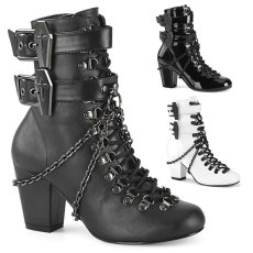 画像1: [取り寄せ]VIVIKA-128 / バックルヒールブーツ【DEMONIA】 (1)