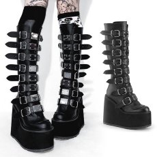 画像1: [取り寄せ]SWING-815 / バックル厚底ブーツ【DEMONIA】 (1)