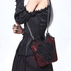 画像1: Red Gothic chain shoulder bag / ショルダーバッグ【Devil Fashion】 (1)