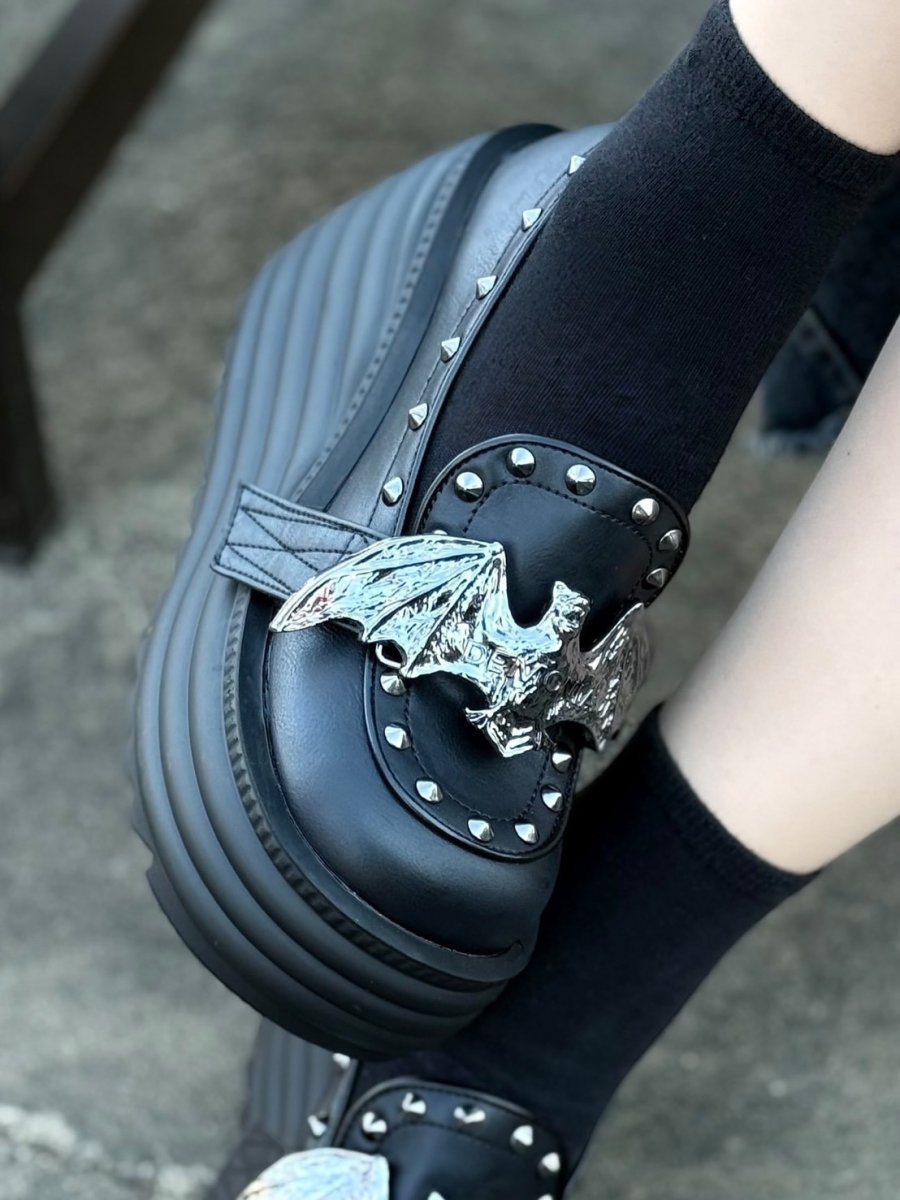 画像2: [取り寄せ]MORTE-56 / 厚底ローファー【DEMONIA】 (2)