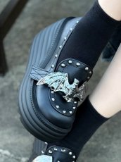 画像2: [取り寄せ]MORTE-56 / 厚底ローファー【DEMONIA】 (2)