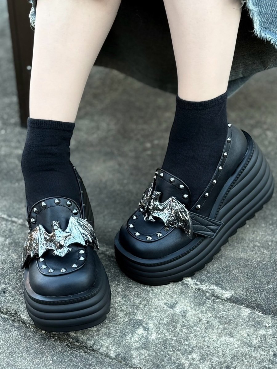 画像3: [取り寄せ]MORTE-56 / 厚底ローファー【DEMONIA】 (3)