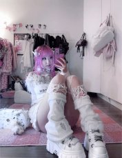 画像11: [取り寄せ]M-106-S121 / ホワイト / プレート / 厚底スニーカー / 本革【NEW ROCK】 (11)