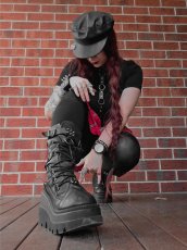 画像33: [取り寄せ]SHAKER-70 / ウェッジソール厚底ブーツ【DEMONIA】 (33)