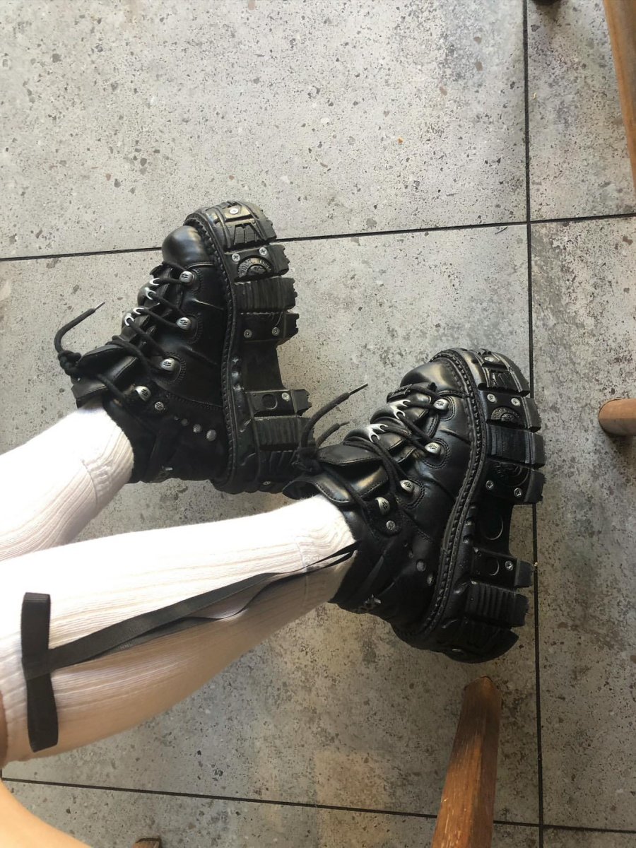 画像48: [取り寄せ] M-TANK106-C2 / クギ / 厚底スニーカー / 本革【NEW ROCK】 (48)