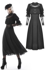 画像1: Gothic cutout sexy lace angel wings bust maxi dress / ワンピース【DARK IN LOVE】 (1)