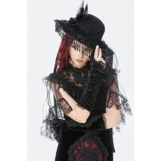 画像4: Vintage Lace Feather Mini Hat / ハット【DARK IN LOVE】 (4)
