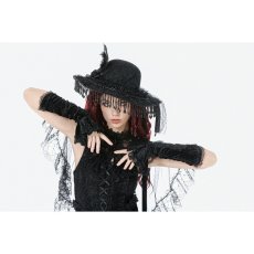 画像6: Vintage Lace Feather Mini Hat / ハット【DARK IN LOVE】 (6)