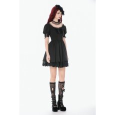 画像5: Gothic Lace Square-Neck Puff Sleeve Dress / ワンピース【DARK IN LOVE】 (5)