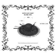 画像8: Vintage Lace Feather Mini Hat / ハット【DARK IN LOVE】 (8)