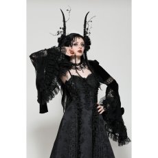 画像11: Gothic elegant velvet lace shrug / ボレロ【DARK IN LOVE】 (11)
