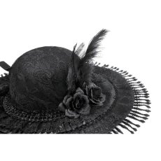 画像3: Vintage Lace Feather Mini Hat / ハット【DARK IN LOVE】 (3)