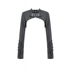 画像2: Punk PU Leather Shoulder Cape / ボレロ【DARK IN LOVE】 (2)