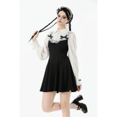 画像4: Dolly Lolita Style Faux Two-Piece Ribbon Dress / ワンピース【DARK IN LOVE】 (4)