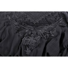 画像11: Gothic cutout sexy lace angel wings bust maxi dress / ワンピース【DARK IN LOVE】 (11)