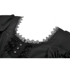 画像9: Gothic Lace Square-Neck Puff Sleeve Dress / ワンピース【DARK IN LOVE】 (9)