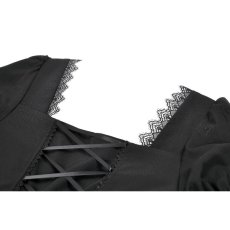 画像12: Gothic Lace Square-Neck Puff Sleeve Dress / ワンピース【DARK IN LOVE】 (12)