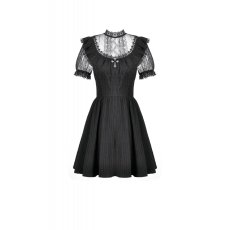 画像2: Dark Lace-Framed Silhouette Dress / ワンピース【DARK IN LOVE】 (2)