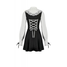 画像3: Dolly Lolita Style Faux Two-Piece Ribbon Dress / ワンピース【DARK IN LOVE】 (3)