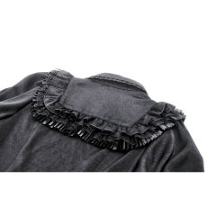 画像12: Black dolly ruffled blouse /トップス【DARK IN LOVE】 (12)