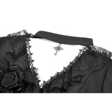 画像8: Courtly Cross Gem Gothic Blouse / トップス【DARK IN LOVE】 (8)