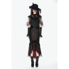 画像4: Gothic Elegant Velvet Mermaid Skirt / スカート【DARK IN LOVE】 (4)