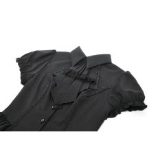 画像12: Gothic Lace Waist-Shaping Blouse / トップス【DARK IN LOVE】 (12)