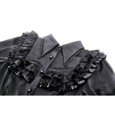 画像9: Black dolly ruffled blouse /トップス【DARK IN LOVE】 (9)