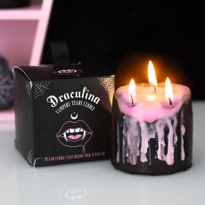 画像1: Small Pink Vampire Tears PILLAR CANDLE/ キャンドル【GOTHIC HOMEWARE】 (1)