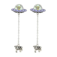 画像3: Alien Abduction Dangle Earrings / 蓄光 / ピアス【GOTHIC HOMEWARE】 (3)