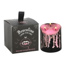 画像2: Small Pink Vampire Tears PILLAR CANDLE/ キャンドル【GOTHIC HOMEWARE】 (2)