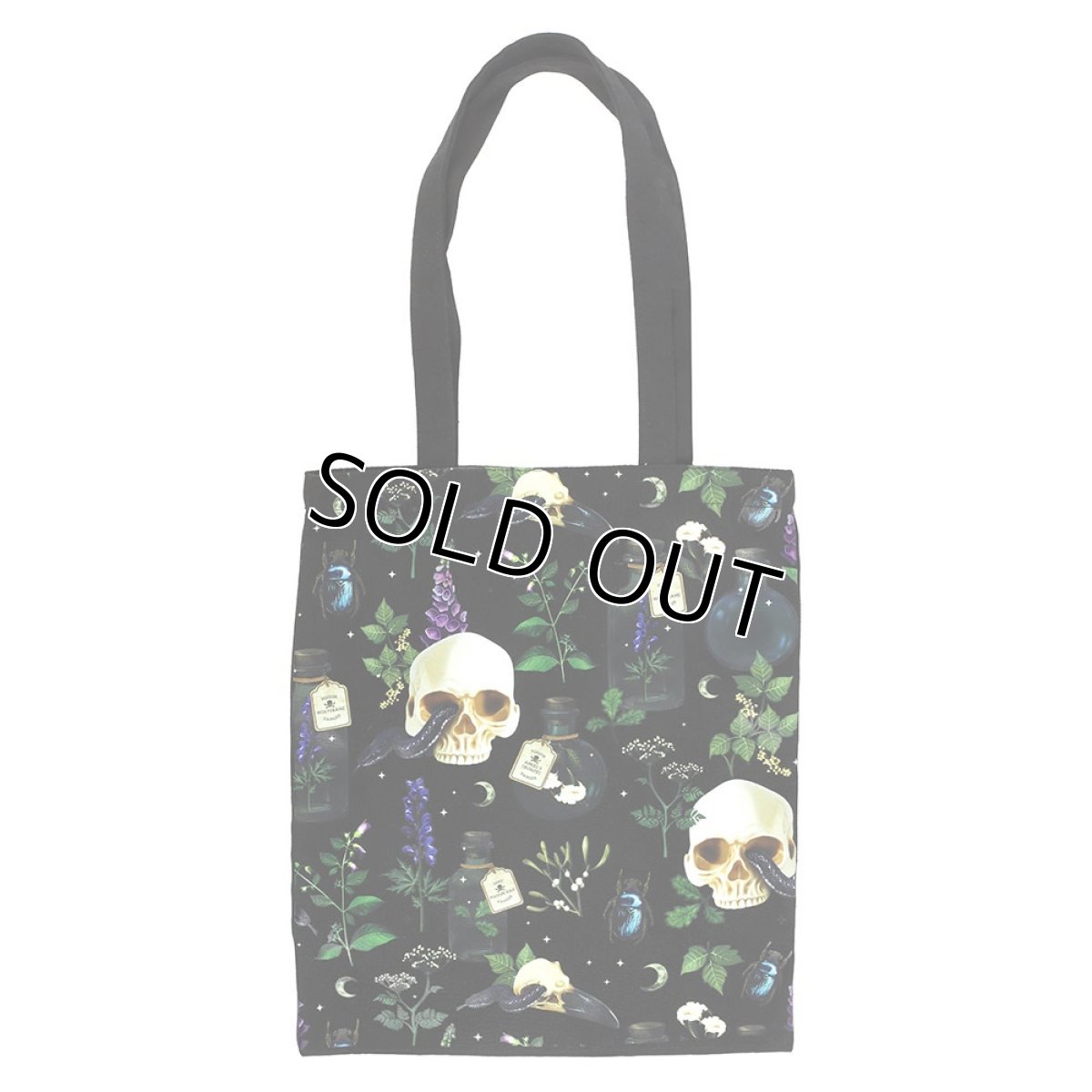 画像2: Venom & Vines Tote Bag / エコバッグ【GOTHIC HOMEWARE】 (2)