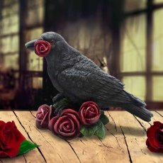 画像1: Rose of the Raven 14cm / 鴉と薔薇 / オーナメント【NEMESIS NOW】 (1)