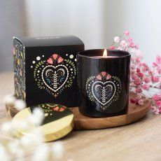 画像1: Midnight Bloom Black Scented Candle / French Tulip  / 蓋付きアロマキャンドル【GOTHIC HOMEWARE】 (1)