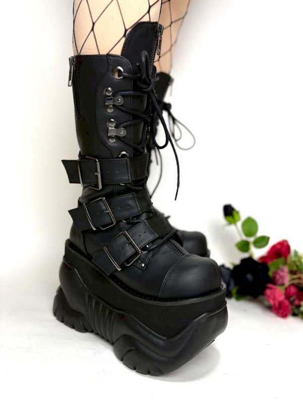 取り寄せ]MENS / BOXER-230 / 厚底ブーツ【DEMONIA】 | Spider Rock Web