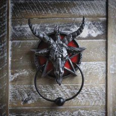 画像1: Baphomet Door Knocker / ドアノッカー【NEMESIS NOW】 (1)