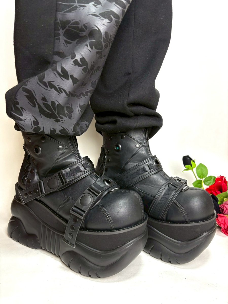 画像2: ⭐即納⭐MENS / BOXER-60 / 厚底スニーカー【DEMONIA】 (2)
