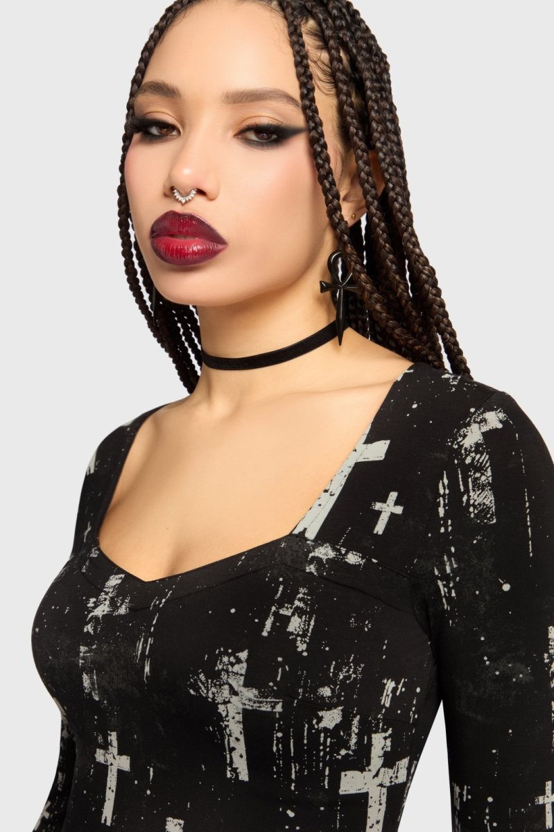 画像2: Tenebris Chapel Top / 暗闇の礼拝 / トップス【KILL STAR】 (2)