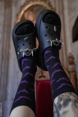 画像3: Creepy Crew Socks / Purple Bats / ソックス【VampireFreaks】 (3)