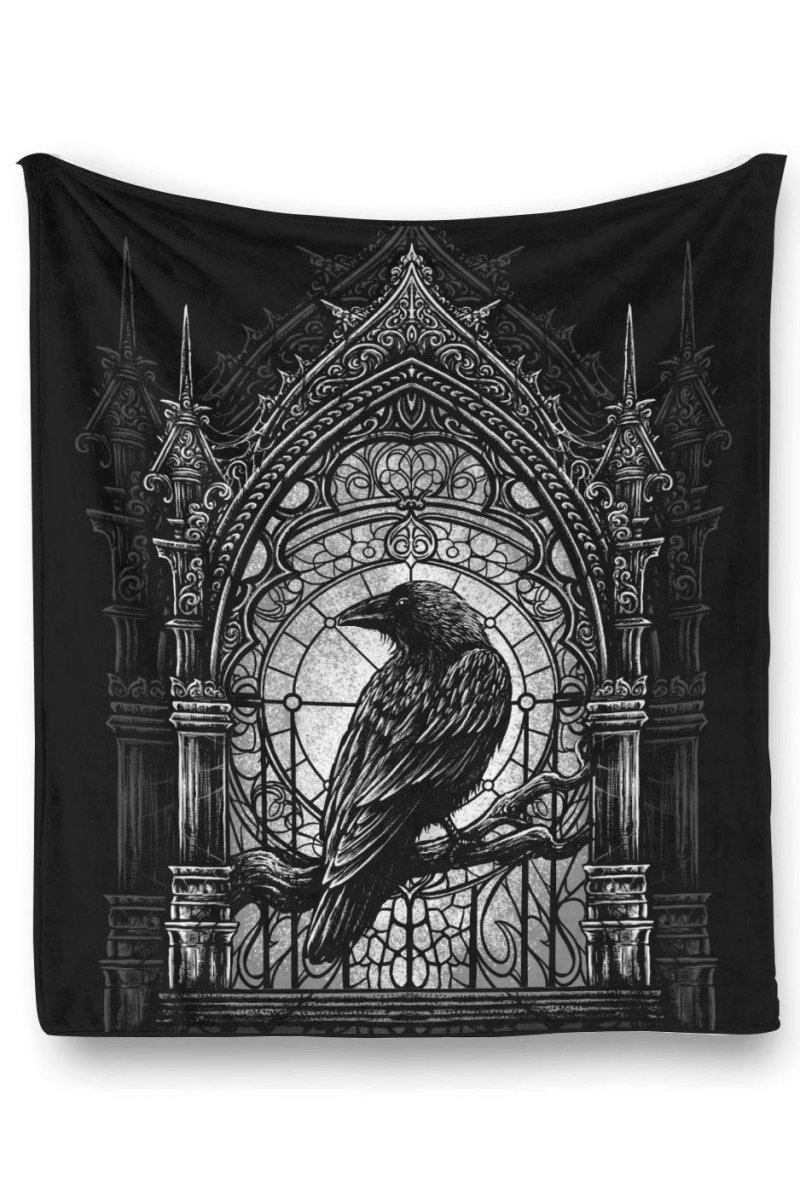 画像2: Cathedral Crow Throw Blanket / ブランケット【VampireFreaks】 (2)