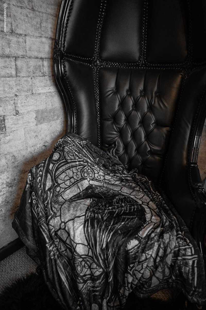 画像5: Cathedral Crow Throw Blanket / ブランケット【VampireFreaks】 (5)