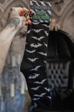 画像1: Creepy Crew Socks / White Bats / ソックス【VampireFreaks】 (1)