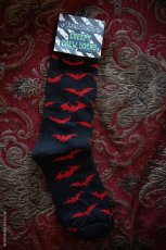 画像3: Creepy Crew Socks / Red Bats / ソックス【VampireFreaks】 (3)