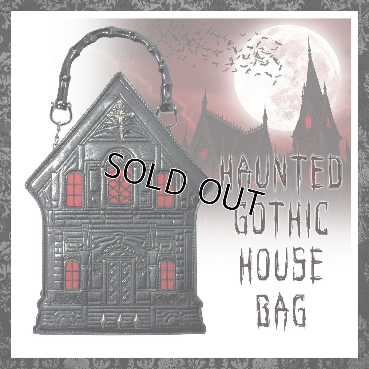 画像1: Haunted Gothic House Bag / 幽霊屋敷 / ショルダー / ハンドバッグ (1)