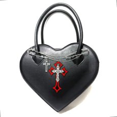 画像2: Gothic Sacred Heart Cross Bag / 聖心十字 / ショルダー / ハンドバッグ (2)