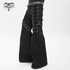 画像3: 【Mens】Punk side-drawn wide-leg pants / ワイドパンツ【Devil Fashion】 (3)