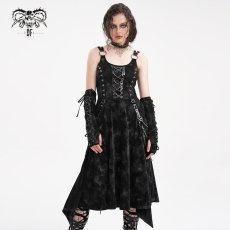 画像1: Punk Mist Velvet Dress / ワンピース アームスリーブセット【Devil Fashion】 (1)